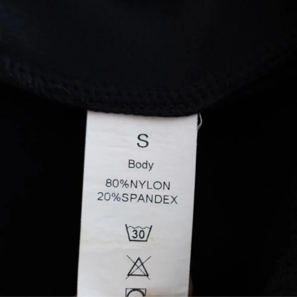 Long Sleeve Catsuit in Black